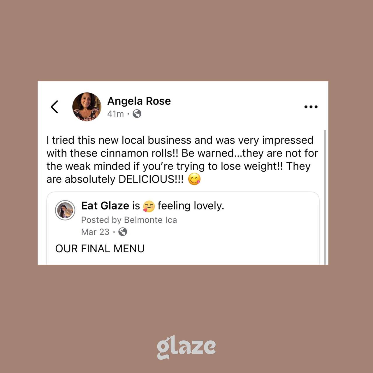 Glaze customer review