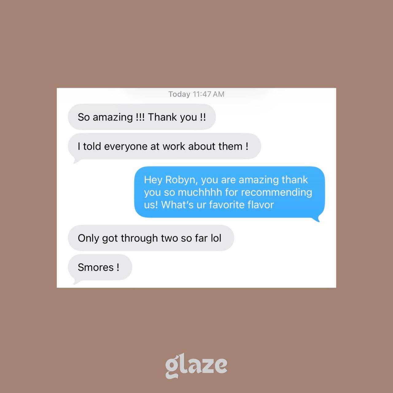 Glaze customer review